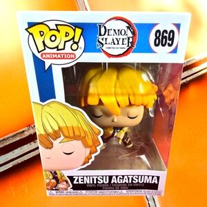 Zenitsu Agatsuma funko # 869 (nib) With Pop Protector